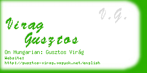 virag gusztos business card
